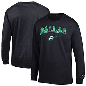 Men's Champion Black Dallas Stars Jersey Long-Sleeve T-Shirt