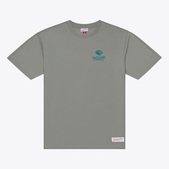 Men's Mitchell & Ness Gray Jacksonville Jaguars Core Essentials Micro Logo T-Shirt