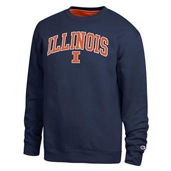 Men's Champion Navy Illinois Fighting Illini Arch Sweatshirt