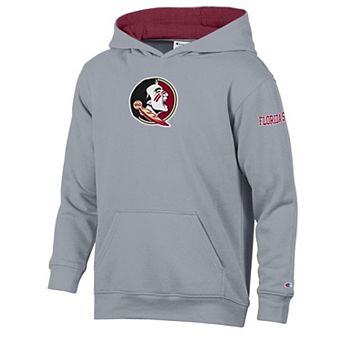 Youth Champion Heather Gray/Garnet Florida State Seminoles Volume Fleece Hoodie