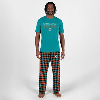 Men's Concepts Sport Aqua Miami Dolphins Highland Sleep Set