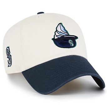 Men's '47 Natural Seattle Mariners Single Swirl Ice Cream Helmet 2.0 Clean Up Adjustable Hat
