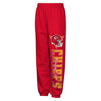 Youth Outerstuff Red Kansas City Chiefs Run & Gun Sweatpants
