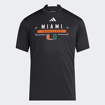 Men's adidas Black Miami Hurricanes D4T Tri-Blend T-Shirt