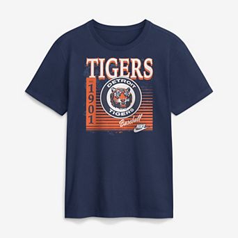 Men's Nike Navy Detroit Tigers Cooperstown Logo T-Shirt