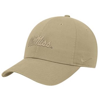 Men's Nike Beige Ole Miss Rebels Club Adjustable Hat