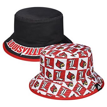 Men's adidas Red Louisville Cardinals Reversible Bucket Hat