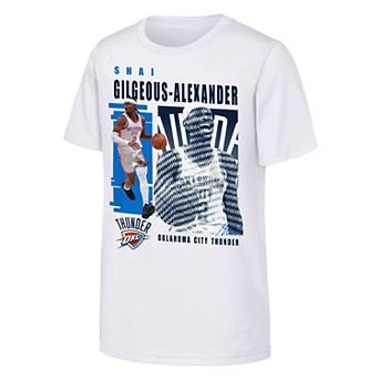 Youth Outerstuff Shai Gilgeous-Alexander White Oklahoma City Thunder Highlights T-Shirt
