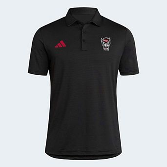 Men's adidas Black NC State Wolfpack Ultimate 365 Stripe Polo