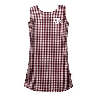 Girls Toddler Garb Maroon Texas A&M Aggies Woven Gingham Dress