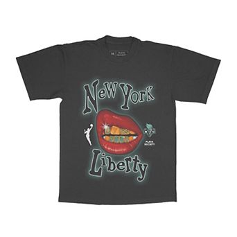 Unisex Playa Society Black New York Liberty Sketch T-Shirt
