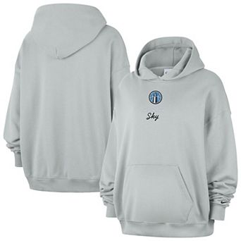 Women's Nike Gray Chicago Sky Studio Fleece Hoodie