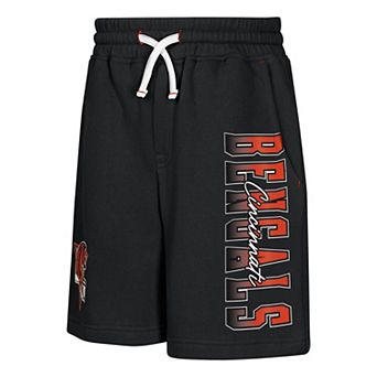Youth Outerstuff Black Cincinnati Bengals Audible Fleece Shorts