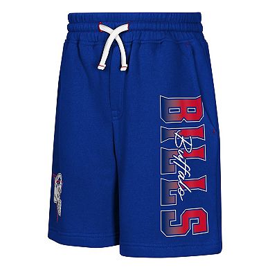 Youth Outerstuff Royal Buffalo Bills Audible Fleece Shorts