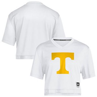 Women's adidas White Tennessee Volunteers Cropped Fashion Jersey