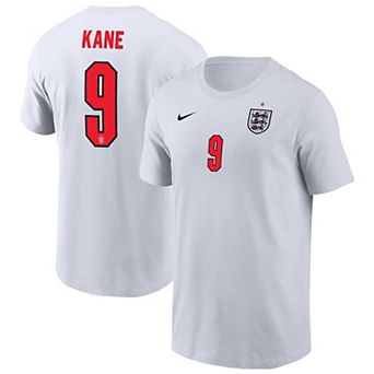 Men's Nike Harry Kane White England National Team Name & Number T-Shirt