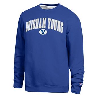 Men's Champion Royal BYU Cougars Arch Sweatshirt