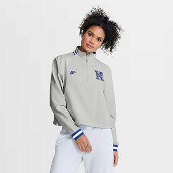 Women's Nike Gray Kentucky Wildcats Legacy Heritage Dri-FIT Half-Zip Sweatshirt