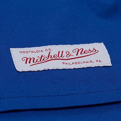 Women's Mitchell & Ness Royal Buffalo Bills Core Essentials Micro Logo Boxy Crop T-Shirt