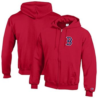 Men's Champion Red Boston Red Sox Powerblend Full-Zip Hoodie