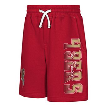 Youth Outerstuff Scarlet San Francisco 49ers Audible Fleece Shorts