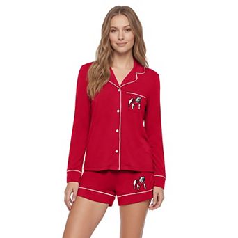 Women's Profile Red Georgia Bulldogs Plus Size Concepts Pajama Set