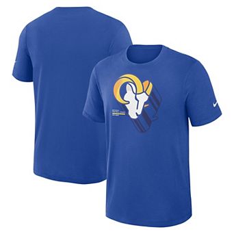 Men's Nike Royal Los Angeles Rams Left End Run Slub T-Shirt