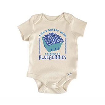 Blueberries Fruit Retro Newborn Baby Onesie®