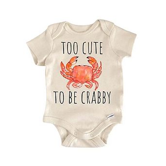 Crab Beach Summer Newborn Baby Onesie®