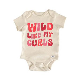 Curly Curls Hair Wild Newborn Baby Onesie®