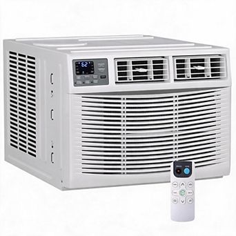 18000 BTU Window Air Conditioner & Heater Combo, Dehumidifier Fan Cooling & Heating, 1000 Sq Ft Room