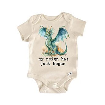 Emerald Dragon Reign Newborn Baby Onesie®