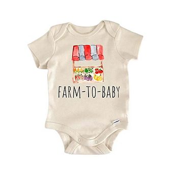 Farm Stand Farmer Newborn Baby Onesie®