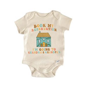 Grandma Grandpa Grandparents Reveal Newborn Baby Onesie®