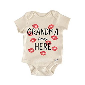 Grandma Kisses Newborn Baby Onesie®