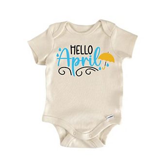 Hello April Newborn Baby Onesie®