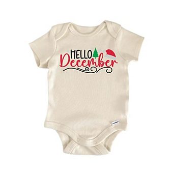 Hello December Newborn Baby Onesie®