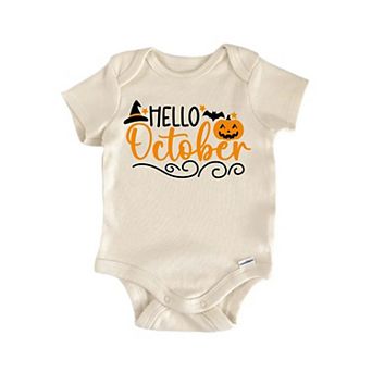 Hello October Newborn Baby Onesie®