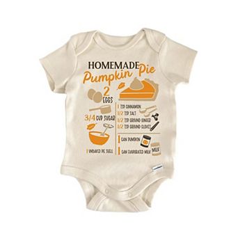 Homemade Pumpkin Pie Newborn Baby Onesie®