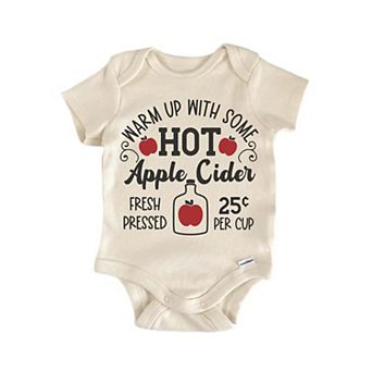 Hot Apple Cider Fall Newborn Baby Onesie®