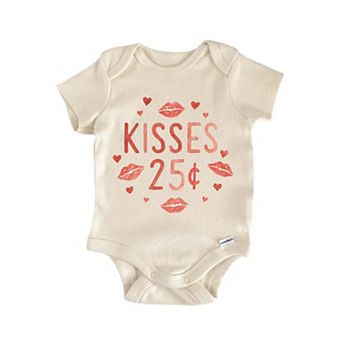Kisses Valentine's Day Newborn Baby Onesie®