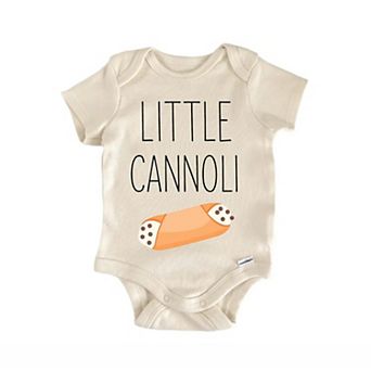 Little Cannoli Italian Food Newborn Baby Onesie®