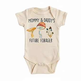 Mushroom Forager Newborn Baby Onesie®