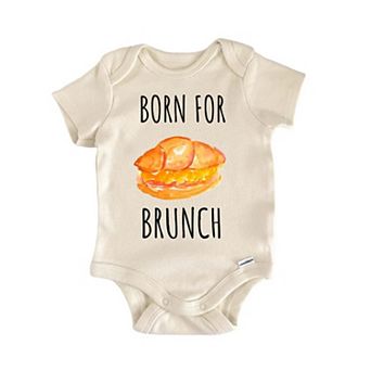 Brunch Croissant Eggs Breakfast Baby Gift Baby Onesie®