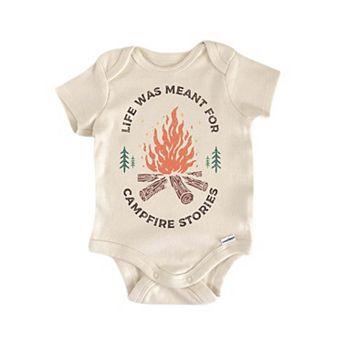 Campfire Camping Camp Newborn Baby Onesie®