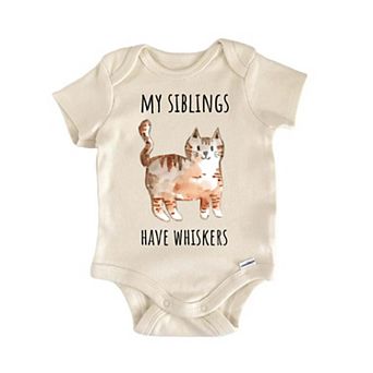 Cat Siblings Whiskers Feline Infant Gift Baby Onesie®