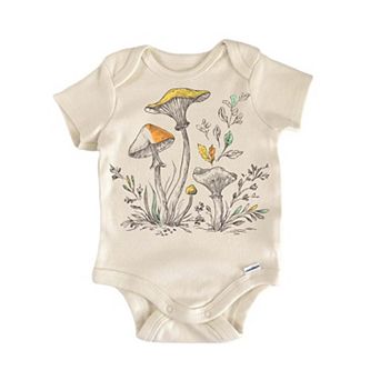 Cottagecore Mushroom Newborn Baby Onesie®