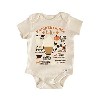 Pumpkin Spice Latte Newborn Baby Onesie®