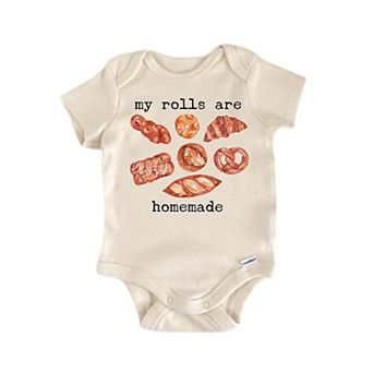 Rolls Homemade Bread Newborn Baby Onesie®