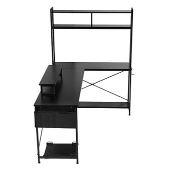 VEVOR L-Shaped Computer Desk, 67-inch Reversible Corner Gaming Desk